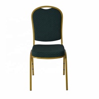 Chaise de banquet empilable pour hôtel, fournisseur d'usine, chaise de salle d'événements commerciale durable avec cadre en acier inoxydable, design moderne