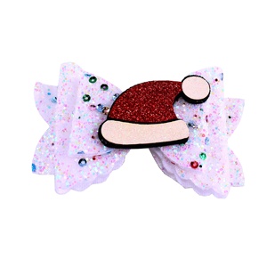 Vente en gros de pinces et épingles à cheveux en tissu pour bébé fille, motif fleur jaune pailletée de dessin animé, avec un joli nœud, pour accessoires de fête pour enfants - Product Image 3