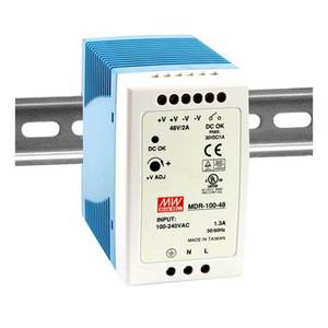 แหล่งจ่ายไฟรางไดน์แบบขาออกเดี่ยว MDR ซีรีส์ 12V 24V 10A 110V - Product Image 3