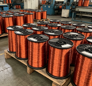 Fil d'aluminium émaillé KINGDE Classe 180, 300V, haute résistance à la chaleur pour bobinage de moteur, modèle QZYL-2/180 - Product Image 1