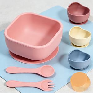 Produits de sécurité pour bébés personnalisés en gros, non toxiques, de qualité alimentaire, sans BPA, assiette à compartiments en silicone pour enfants, bol d'alimentation - Product Image 3
