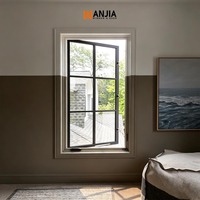 Fenêtres à battants en aluminium pour villas, appartements et maisons résidentielles, fenêtres à battants à manivelle, fenêtres à double vitrage sur mesure