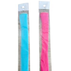 ผมต่อสีสังเคราะห์ที่หนีบตรง20นิ้วสำหรับต่อในเทศกาลคริสต์มาส<span class=keywords><strong>ไฮ</strong></span><span class=keywords><strong>ไล</strong></span><span class=keywords><strong>ท์</strong></span>สำหรับปาร์ตี้วิกผมสำหรับสาวๆ - Product Image 6