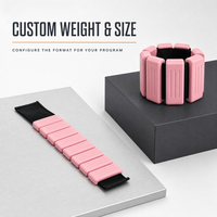 Bracelets lestés antidérapants en silicone pour poignets et chevilles, 0,5-2 lb, réglables, pour la course, l'aérobic, la danse et la gym