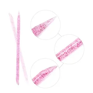 อุปกรณ์สักแบบไล่ระดับสีแวววาว,ที่กำจัดเล็บพลาสติกเครื่องมือศิลปะเล็บที่ขูดหนังกำพร้าที่ตายแล้วสำหรับการแต่งหน้าถาวร - Product Image 1