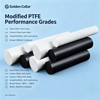 Tige en PTFE remplie de graphite, autolubrifiante, résistante à l'usure, noire, pour roulements, bagues, pompes, frittée, taille personnalisée, noire