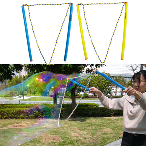 <strong>Bubble</strong> Ring Toy Set <strong>Large</strong> <strong>Bubble</strong> <strong>Wand</strong> Children's Outdoor Fun Double Pole Blowing <strong>Bubble</strong> Rope Performance Props - Product Image 4