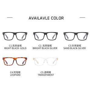 High Quality Retro <strong>Frame</strong> for Glasses Men Myopia Anti Blue Light TR Metal Pin Structure Black&amp;<strong>Gold</strong> <strong>Square</strong> Eyeglasses <strong>Frames</strong> Women - Product Image 5