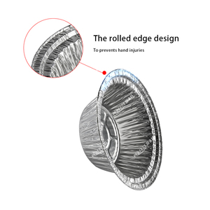 Tốt nhất priceb thân thiện với môi dùng một lần nhôm lá Hộp thực phẩm 18460 Vòng lá nướng bát có nắp đậy cho takeout <span class=keywords><strong>container</strong></span> - Product Image 4