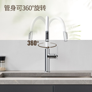 Jieshida Kitchen Faucet 60Cm Pull Out Telescopic Hot Cold Water Sink Tap With Spray Head For Household Dishwasher - Product Image 3