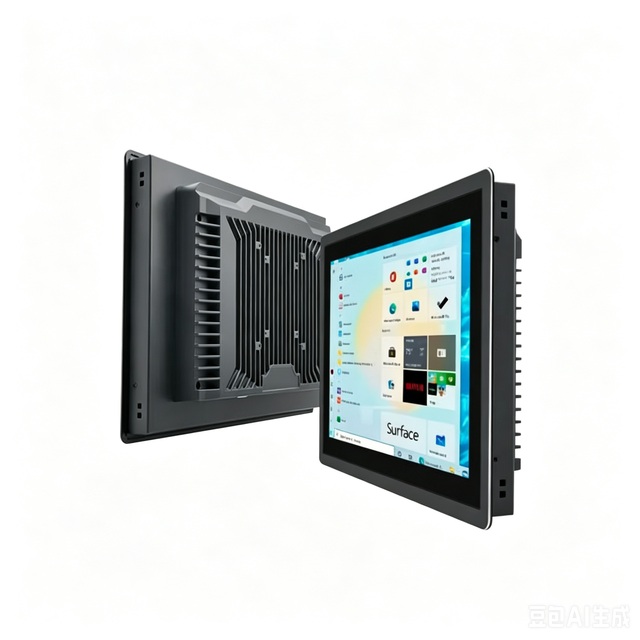15 Inch Industrial Panel Pc Black Frame Full Flat Screen Capacitive Touch Metal Enclosure Industrial IP65 Waterproof Panel PC