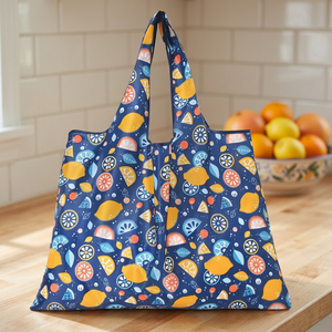 Grand sac fourre-tout en toile réutilisable et pliable, sac de shopping, OEM ODM, logo personnalisé, usine du Vietnam - Product Image 1