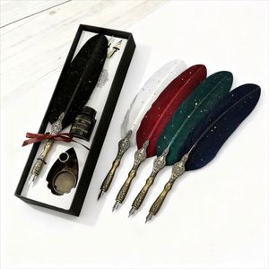 Luxury Metal Fountain <b>Pen</b> Set Customizable Logo Promotional Business Gifts Writing Width 1.0mm Student Corporate & Finance Gifts - Product Image 4