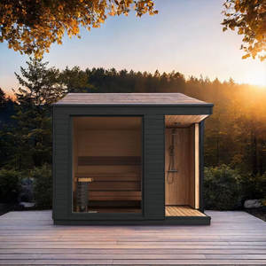 <span class=keywords><strong>Sauna</strong></span> <span class=keywords><strong>Finlandese</strong></span> a <span class=keywords><strong>Infrarossi</strong></span> per 4 Persone in Cedro Rosso, Migliore <span class=keywords><strong>Sauna</strong></span> con Doccia - Product Image 5