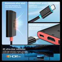 ULT-unite Adaptateur Hub USB 3.2 4K en Alliage d'Aluminium à 3 Ports PD100W, Répartiteur USB-C, Station d'Accueil Portable pour Switch 2