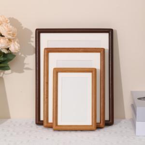 100% làm bằng tay rắn gỗ khung ảnh truyền thống mộng mộng mộc A3/A4 kích cỡ cho tường/bàn hiển thị - Product Image 4