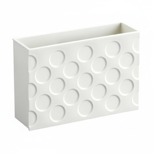 Inomata เคสเก็บแม่เหล็กสีขาวกว้างสำหรับจัดระเบียบในครัว - Product Image 1