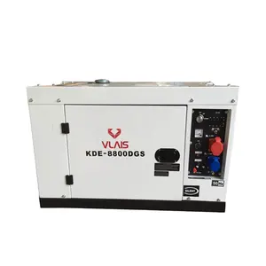 6kW/8kVA 220V/380V single/three phase 50hz diesel generator set for home standby dual voltage portable generator