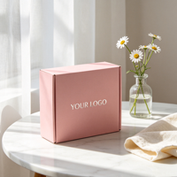 Boîte d'emballage cadeau en carton ondulé personnalisée avec logo en estampage à chaud, boîte d'expédition écologique avec accessoires personnalisables