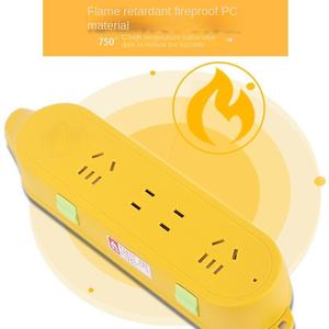 Production personnalisée en usine barrette d'alimentation jaune prises universelles internationales carte de raccordement de prise nouvel assemblage de câbles et de fils - Product Image 4