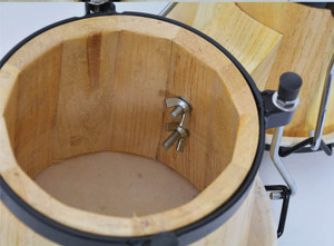 Bongo Drum Laris Manis 4+5 Inch Drum Tangan Afrika Latin Alat Musik Perkusi Tangan 4+5 Inch Drum Kulit Domba Bongo - Product Image 6