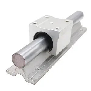 Rail de guidage en aluminium allongé personnalisé SBR12 SBR12UU bloc de rail de guidage linéaire pour rail cnc SBR12UU