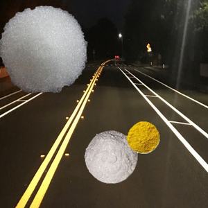 Micro-billes de verre rétroréfléchissantes haute luminosité pour la sécurité routière, pour peinture thermoplastique de marquage routier - Product Image 3