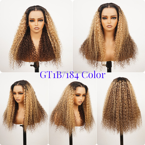 Parrucche colorate senza colla <span class=keywords><strong>capelli</strong></span> umani, <span class=keywords><strong>capelli</strong></span> Pre strappati grezzi <span class=keywords><strong>capelli</strong></span> indiani HD pizzo riccio 13x4 HD viscere - Product Image 6