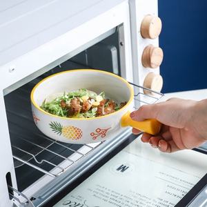 ญี่ปุ่นมือวาดสร้างสรรค์เซรามิกบนโต๊ะอาหารสลัดผลไม้ก๋วยเตี๋ยวชามซุปที่มีการจัดการ - Product Image 3