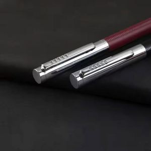 High Quality Custom Logo Business Ballpoint <b>Pen</b> New Luxury Leather Metal Laser Branded Twisted Design Office Wholesale - Product Image 4