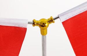 Bandiera da Tavolo <span class=keywords><strong>Turca</strong></span> di Alta Qualità Personalizzata a Forma di Y con Asta e Supporto per Decorazione Domestica - Product Image 4