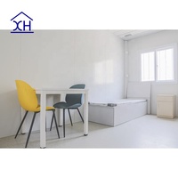 Maison modulaire en conteneur en acier de haute qualité de 20 pieds, maisonnette préfabriquée avec panneaux sandwich pour appartements et hôtels