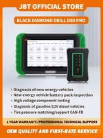 Escáner de Diagnóstico Automotriz Completo D80 Pro para Gasolina, Vehículos Eléctricos, Camiones Ligeros Diésel de 12V, Programación TPMS, Herramienta CAN FD