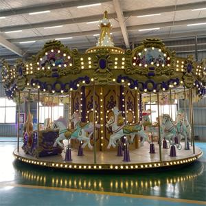 juegos mecanicos grande <span class=keywords><strong>de</strong></span> la feria carrusel infantil con led luces Capacidad 24 personas Instalado en parque <span class=keywords><strong>de</strong></span> atracciones - Product Image 1