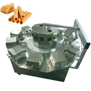 स्वचालित रोल्ड चीनी शंकु बेकिंग मशीन/आइसक्रीम बनाने की मशीन/पिज्जा वाफ़ल शंकु उत्पादन लाइन