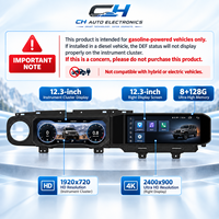 Pour Jeep Wrangler JL Gladiator JT 2018 Autoradio à double écran -23 Stéréo GPS Navi