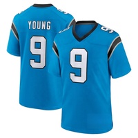 Jersey Sepak Bola Amerika Bordir Carolina Panthers Grosir # 4 Tetairoa McMillan 9 Bryce Young Seragam Sepak Bola
