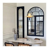 Puerta térmicas de ventanas de aluminio extruido abatible de arco francés de alta calidad con marcos de alféizar Mosquito