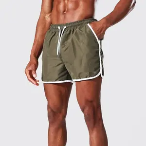Hot cake fast production runner shorts super short contrast trim runner swim shorts