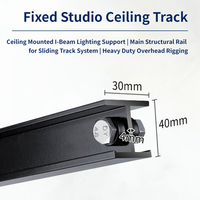 Rail de plafond fixe en alliage d'aluminium modèle LG G3M pour suspension en studio