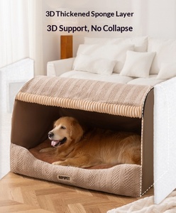 Роскошная складная лежанка для животных с мультяшным дизайном и съемным моющимся чехлом для очень маленьких собак и маленьких/средних кошек - Product Image 5