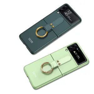 עבור Samsung Galaxy Z Flip 3 Flip 4 Funda דה Anillo para Celular Plegable דה Moda עבור Samsung Galaxy Z פי 4