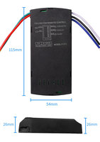 Kit de télécommande universel 3-en-1 pour ventilateur de plafond, contrôle de la lumière, de la minuterie et de la vitesse, compatible Honeywell, 10A max. Courant 220V Max.