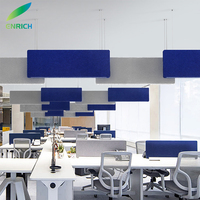 20 W/M Lustre suspendu LED à grande texture acoustique sur mesure pour la décoration de bureau d'hôtel