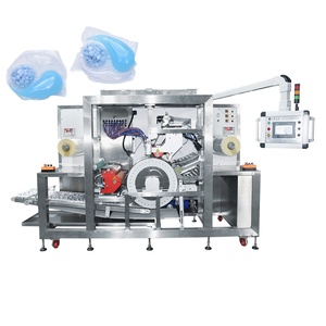 Drie Kamer Afwasmiddel Vulmachine/Wasmiddel Vloeibare Poeder Verpakkingsmachine - Product Image 1