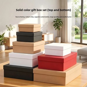 Caja de regalo con diseño de cielo y tierra, caja de regalo grande para días festivos, fabricante de cajas de regalo al por mayor, caja de embalaje de cartón kraft. - Product Image 2