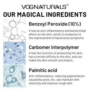 Peróxido de Benzoilo OEM al <span class=keywords><strong>10</strong></span>%, Espuma Limpiadora para el Acné, Máxima Potencia, Limpiador Facial Antimicrobiano de Limpieza Profunda para Eliminar Puntos Negros - Product Image 3