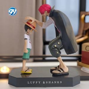 <span class=keywords><strong>One</strong></span> Pieced Rouge Cheveux <span class=keywords><strong>Shanks</strong></span> <span class=keywords><strong>et</strong></span> <span class=keywords><strong>Luffy</strong></span> Vente Chaude Figure Statue Modèle Anime Bureau Décor En Gros - Product Image 2