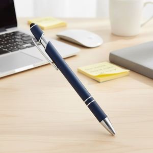 Stylo à bille multifonctionnel promotionnel, stylet tactile doux, 2 en 1, stylos à bille en métal avec logo personnalisé - Product Image 3