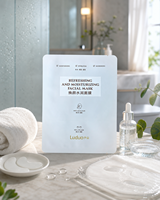 Sachets d'emballage personnalisés en aluminium à trois soudures étanches pour masques faciaux et shampoings, anti-traces de doigts et anti-taches, pour cosmétiques